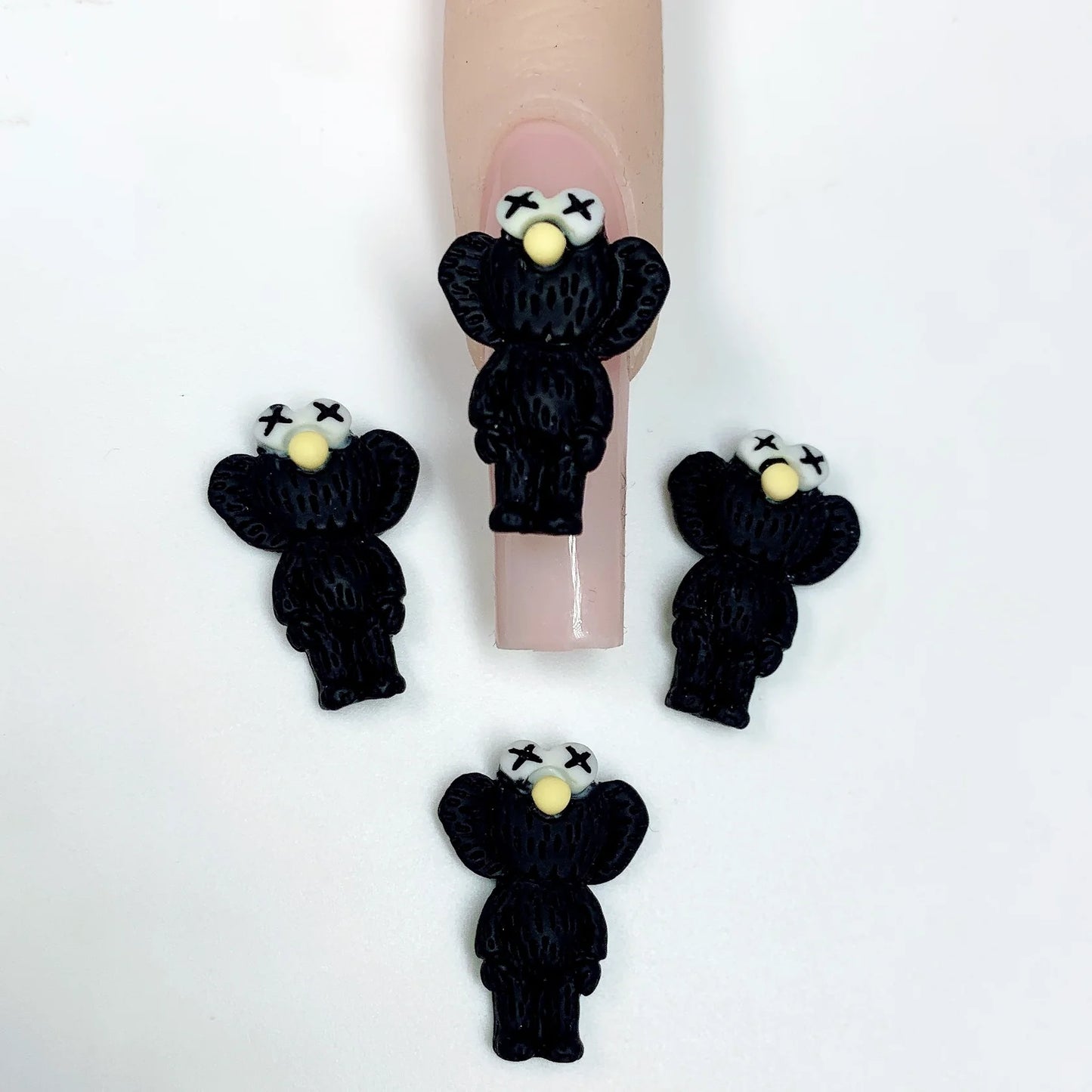 5pcs Kawaii KAWS Cartoon Nail Charm Small