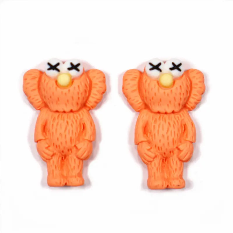 5pcs Kawaii KAWS Cartoon Nail Charm Small