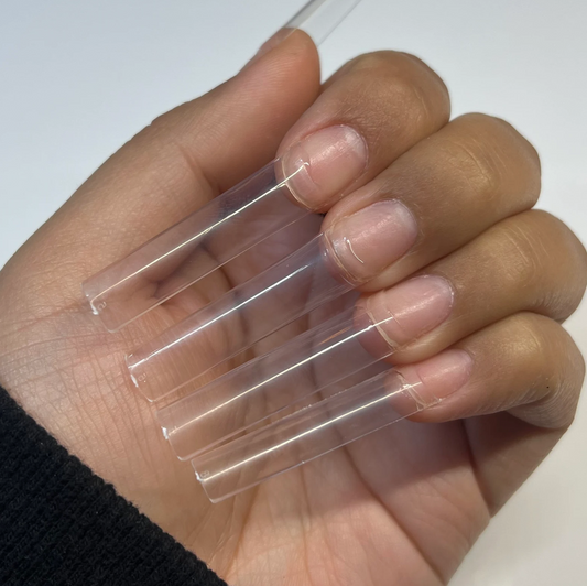 500pcs XxLong Square Clear Nail Tips